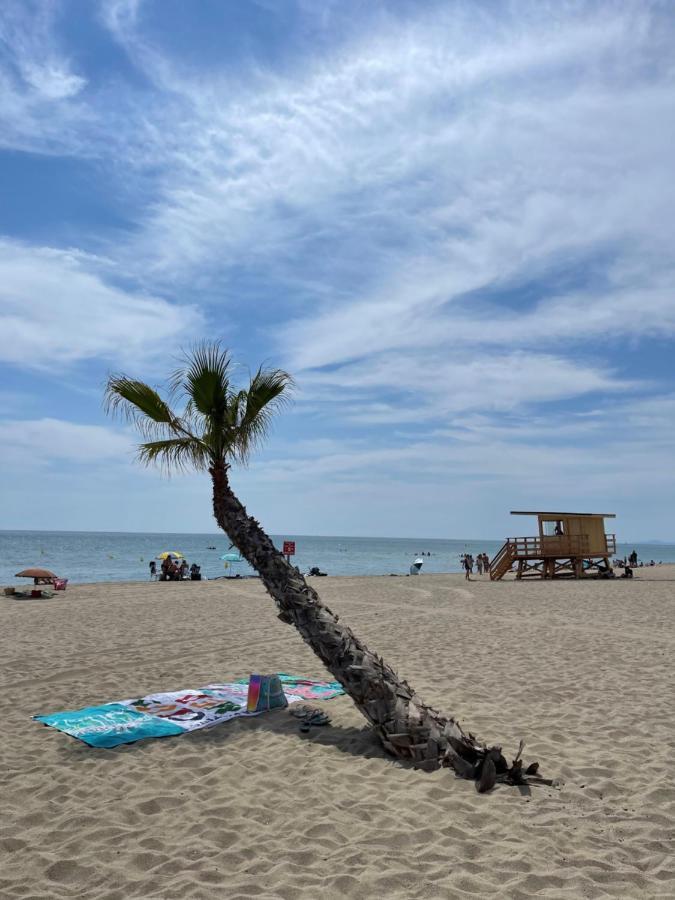 Apartamento T2 avec terrasse, vue étang et son coucher de soleil, plage à proximité, wifi et place de parking gratuit que l on nomme Grain de Corail Le Barcarès Exterior foto